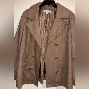 Brown Double-Breasted Coat